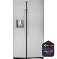 Efficient GE Profile™ 21.9 Cu. Ft. Counter-Depth Side-By-Side Refrigerator Crafted