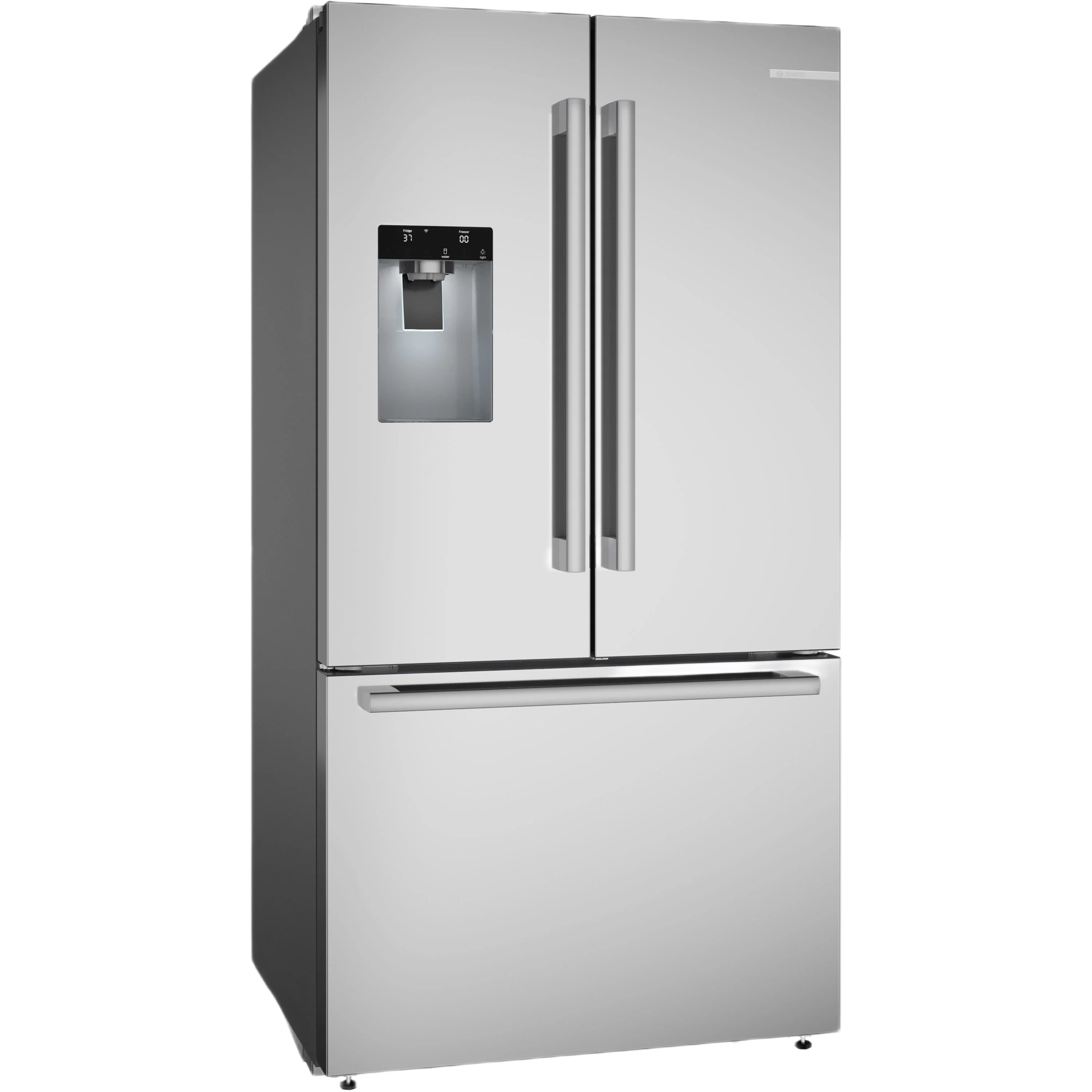 Solid 500 Series French Door Bottom Mount Refrigerator 36'' Stainless Steel Elite