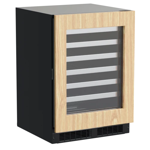 Smooth 24-IN PROFESSIONAL BUILT-IN SINGLE ZONE WINE REFRIGERATOR WITH REVERSIBLE HINGE Lightweight