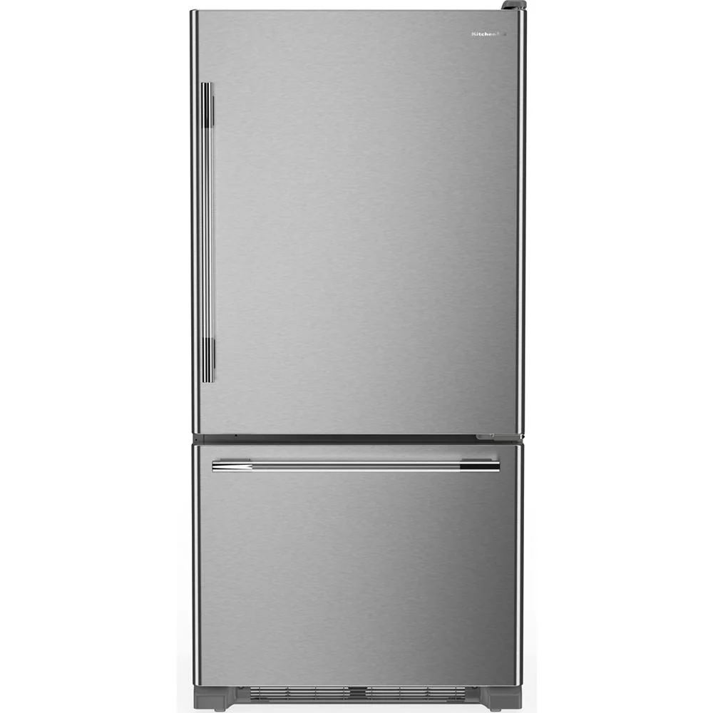 High-End 22 Cu. Ft. 33-Inch Standard-Depth Bottom Mount Refrigerator with Right Door Swing Certified