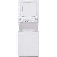 Natural GE Unitized Spacemaker® 3.8 cu. ft. Capacity Washer with Stainless Steel Basket and 5.9 cu. ft. Capacity Gas Dryer Carefully Designed