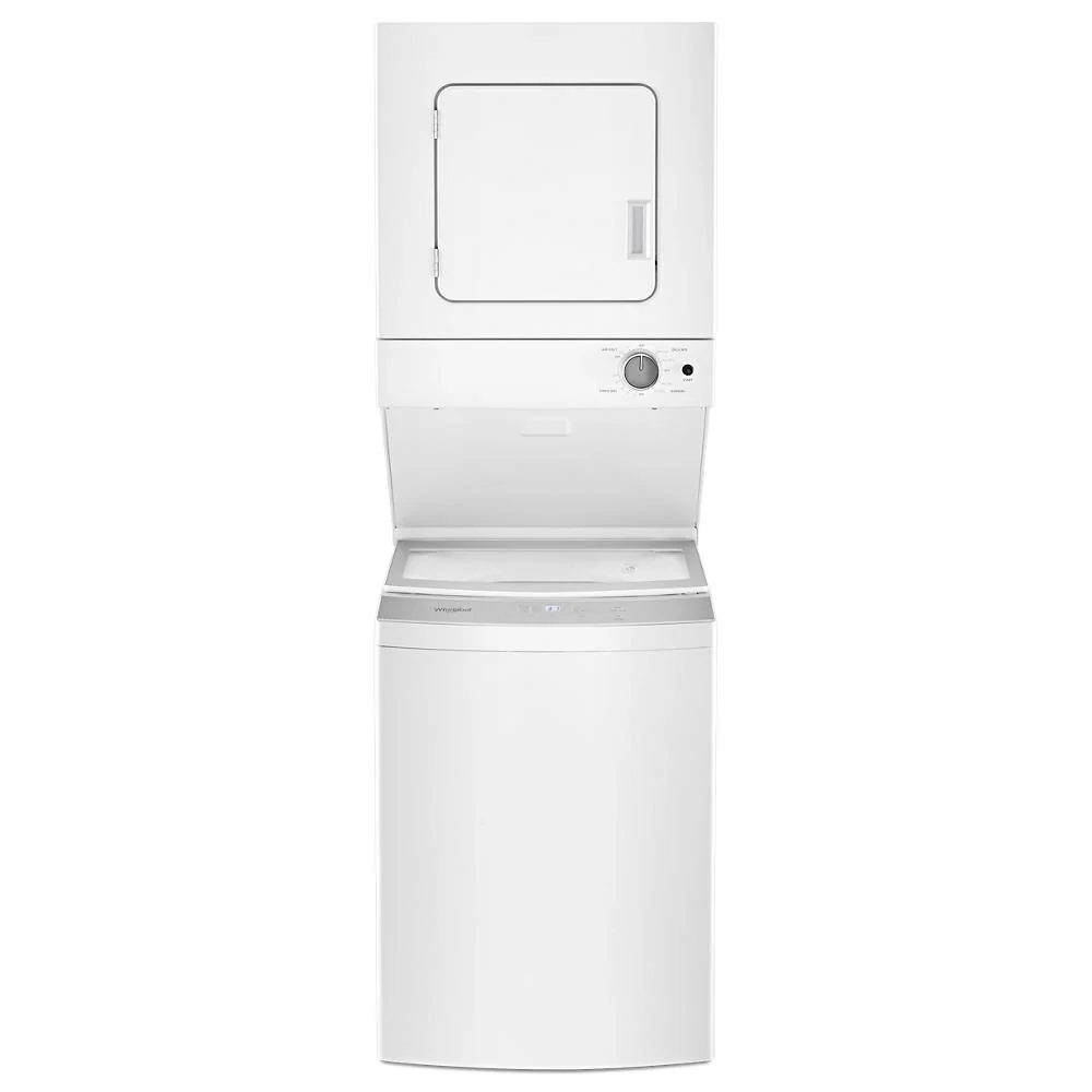 Elegant 1.6 cu.ft Electric Stacked Laundry Center 6 Wash cycles and AutoDry™ Versatile