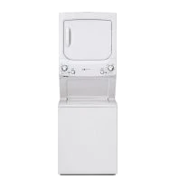 Modern GE Unitized Spacemaker® ENERGY STAR® 3.9 cu. ft. Capacity Washer with Stainless Steel Basket and 5.9 cu. ft. Capacity Gas Dryer Advanced