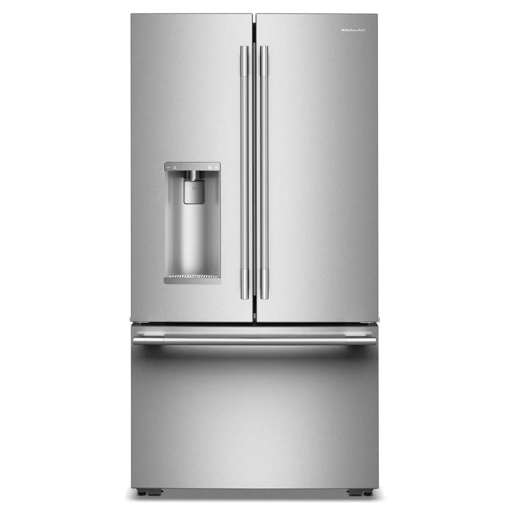 Flexible 23 Cu. Ft. 36-Inch Counter-Depth French Door Refrigerator with Intelligent Auto Fill in PrintShield® Stainless Steel Premium