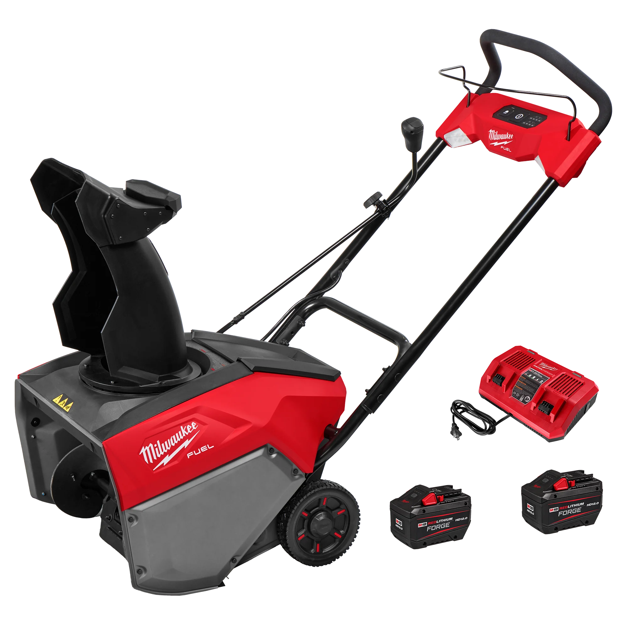 Versatile Milwaukee M18 FUEL™ 21 Auger Propelled Dual Battery Single Stage Snow Blower Kit Contemporary