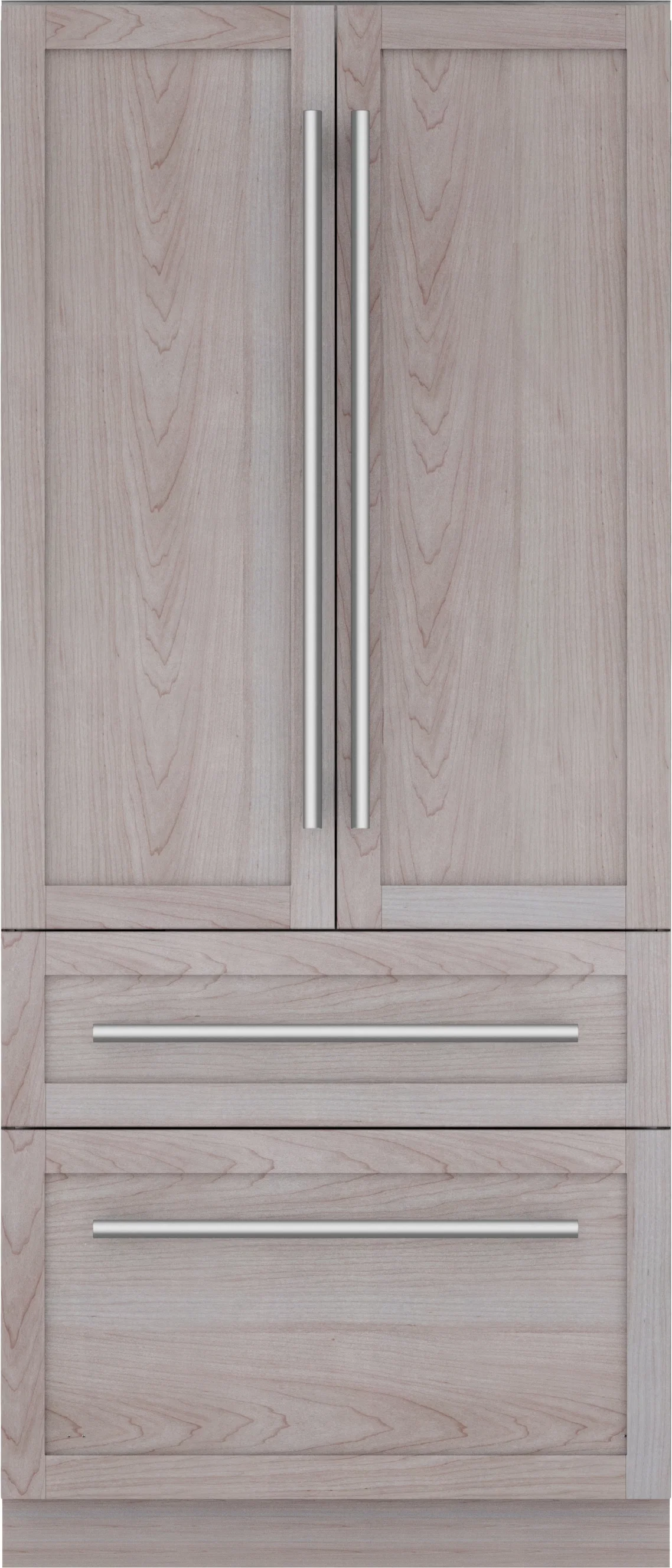 Breathable dom® Built-in French Door Bottom zer 36'' Panel Ready Elegant