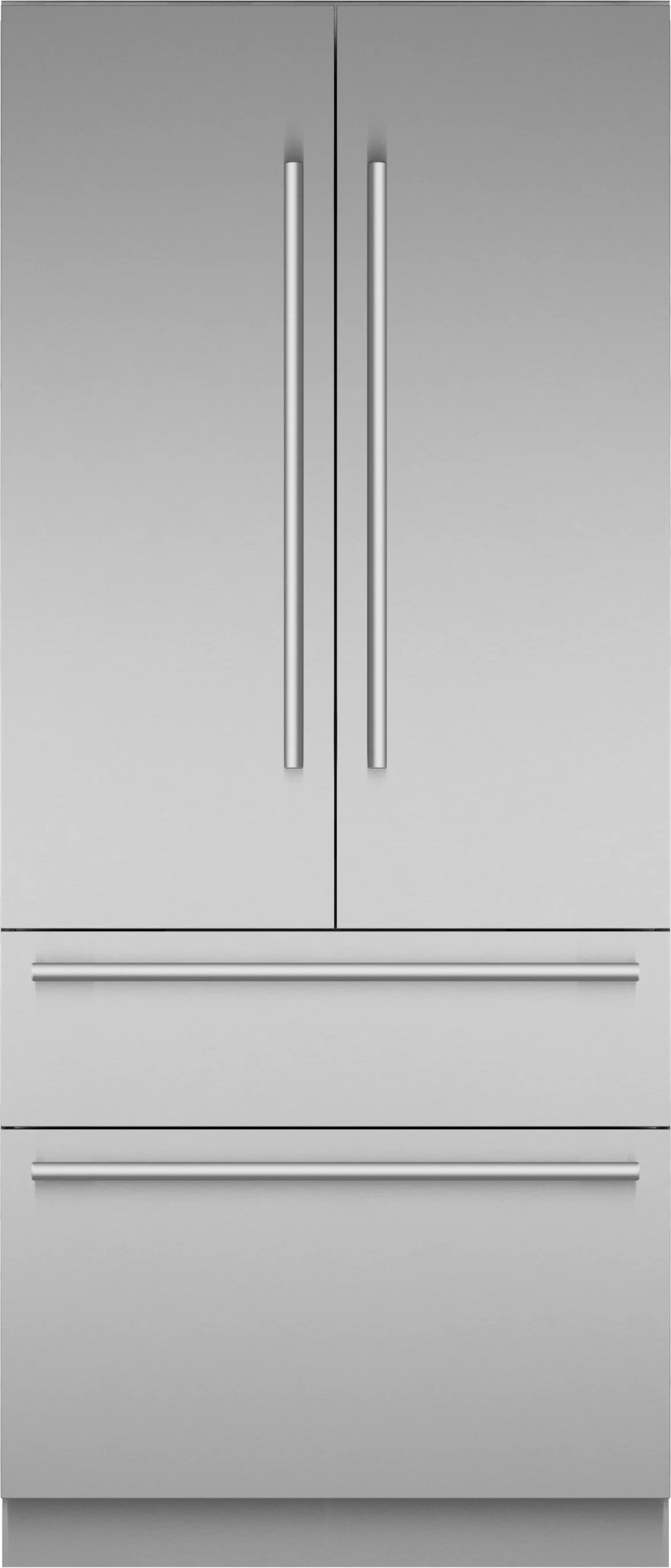 High-Quality dom® Built-in French Door Bottom zer 36'' Stainless Steel Fine