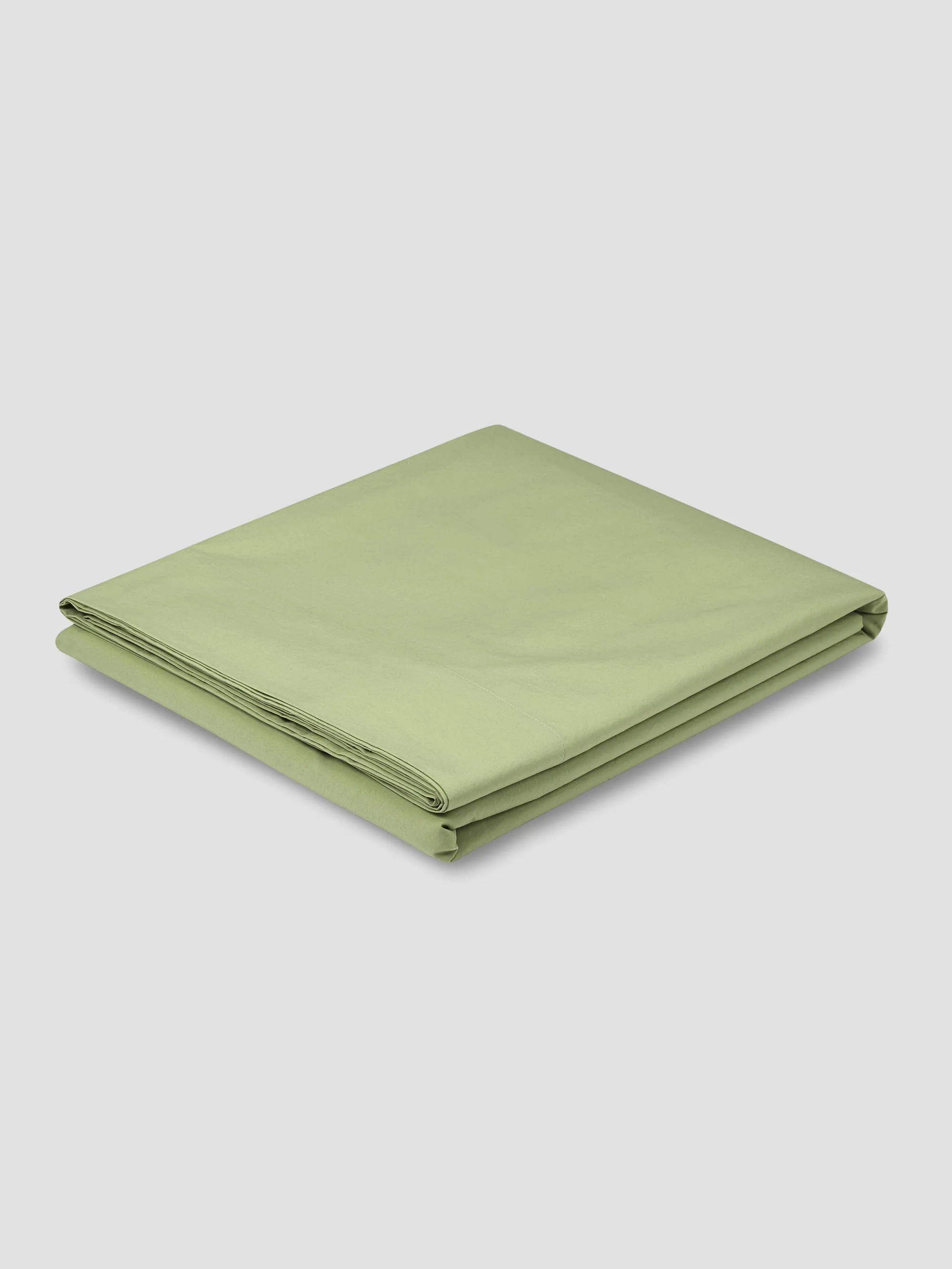 Prestigious Pear Washed Cotton Percale Flat Sheet Pure