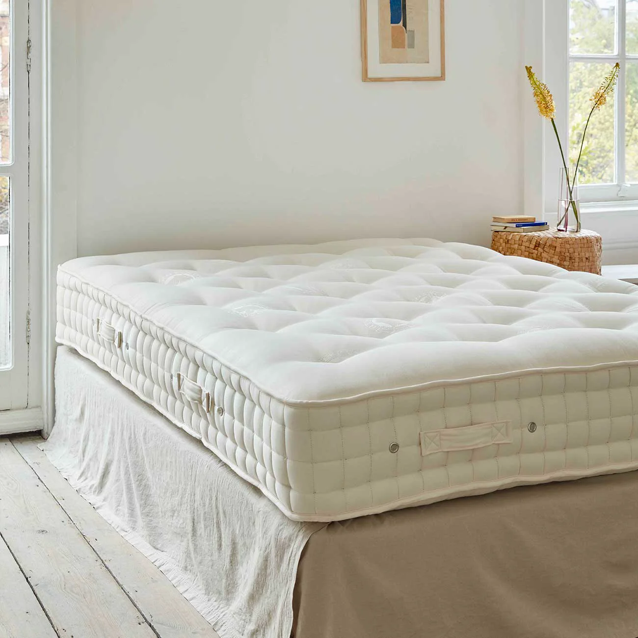 Fine Hawks Barn Pocket Sprung Wool Mattress Original