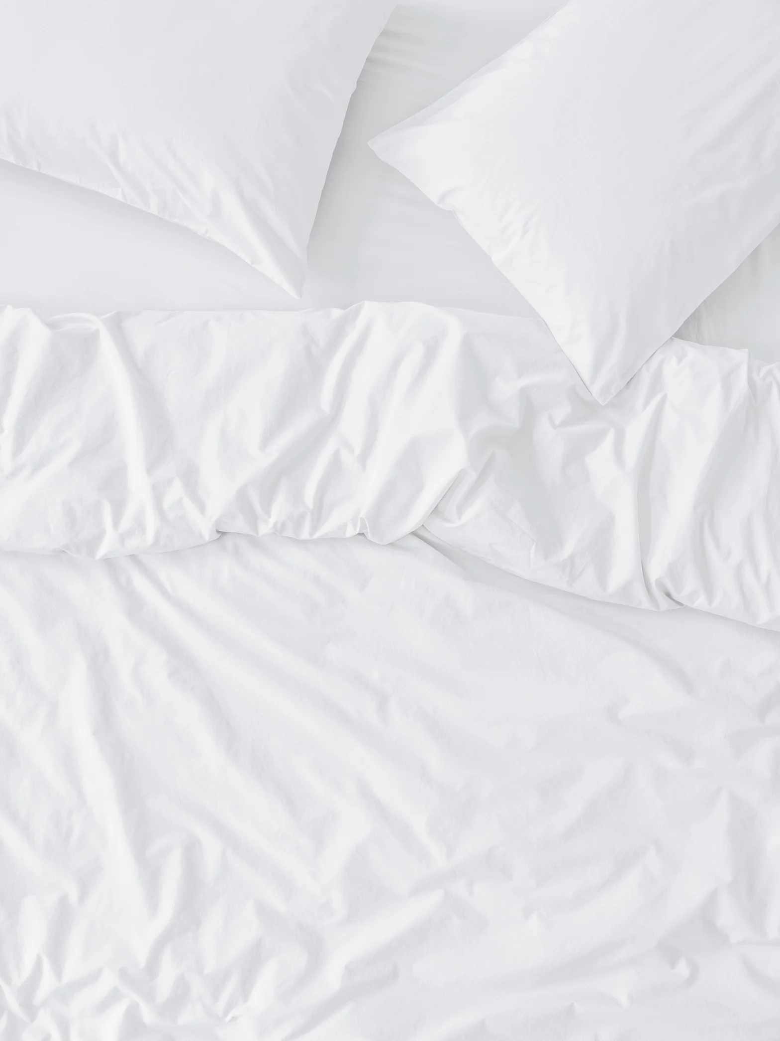 Expertly Made White Washed Cotton Percale Duvet Cover Official