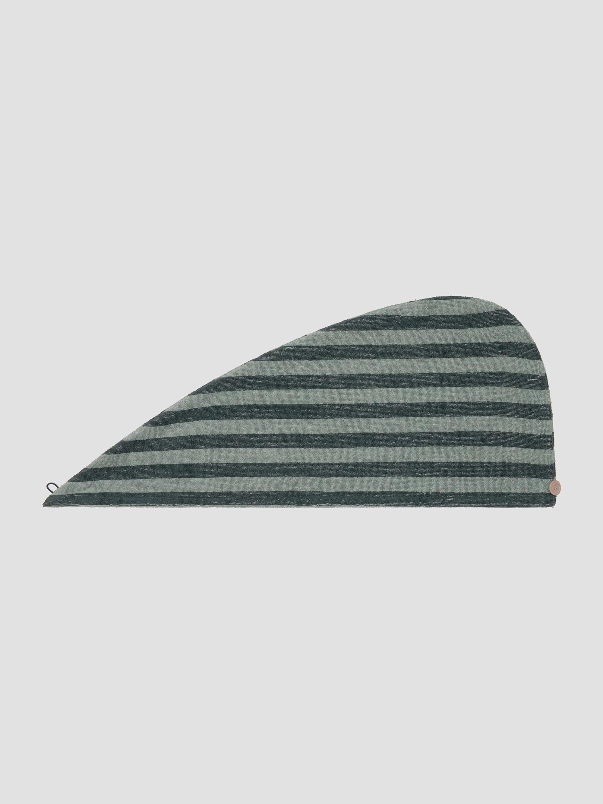 Prestigious Pine Green Pembroke Stripe Cotton Hair Wrap Fast
