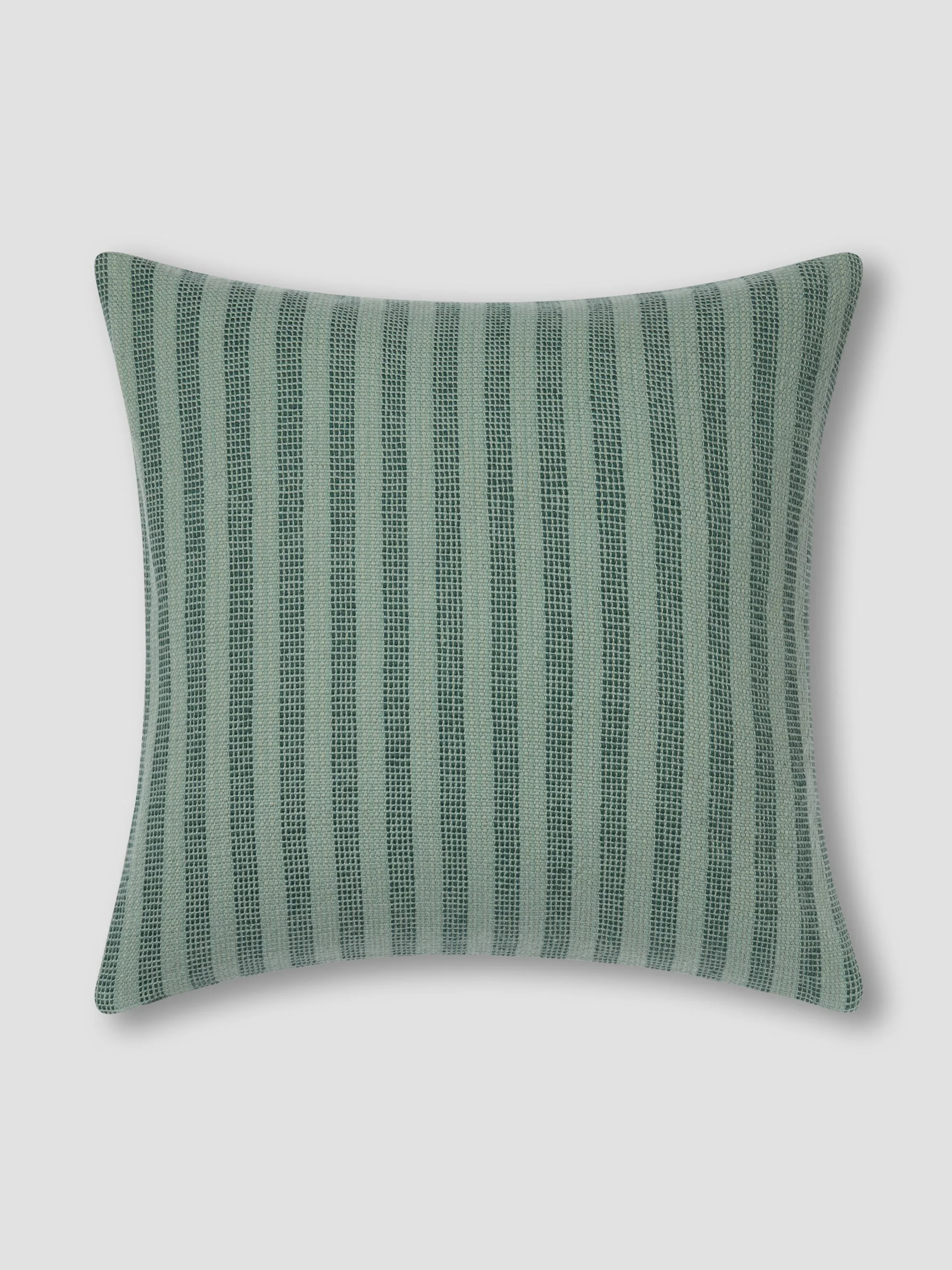 Exclusive Pine Green Pembroke Stripe Wool Cushion Cover Verified