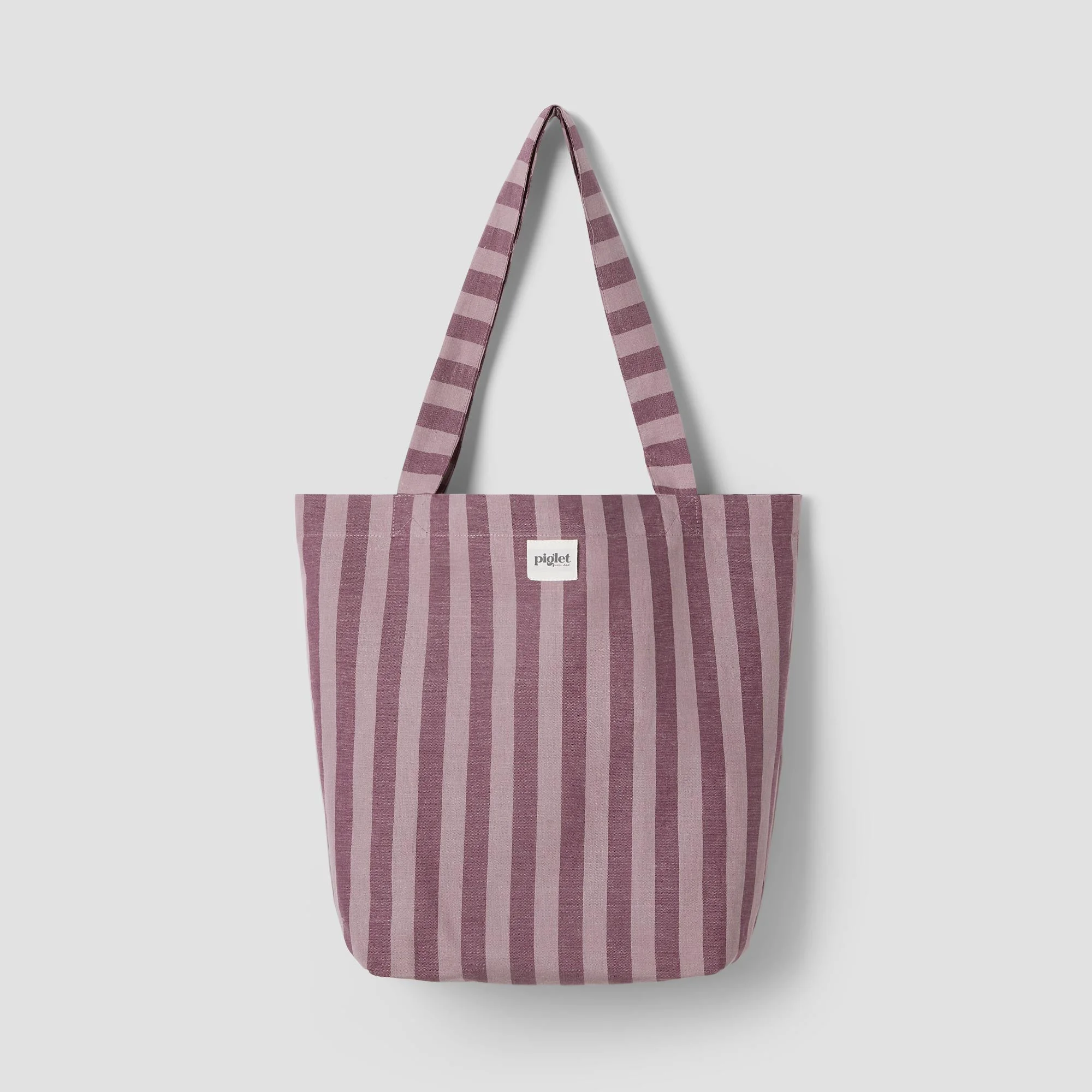 Prestigious Plum Wine Pembroke Linen Blend Tote Bag Fashionable