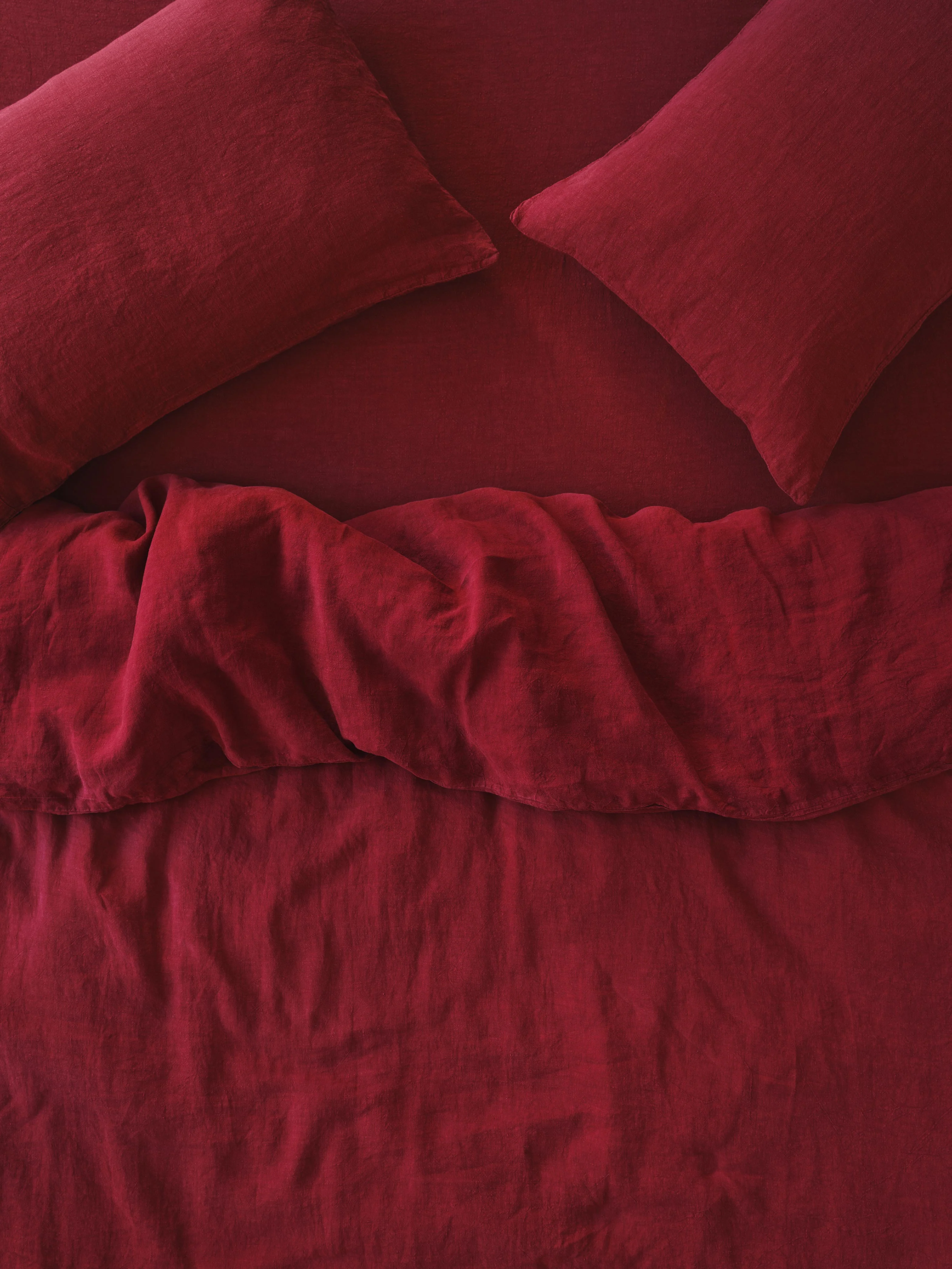 Reliable Rhubarb Linen Blend Duvet Cover Fast