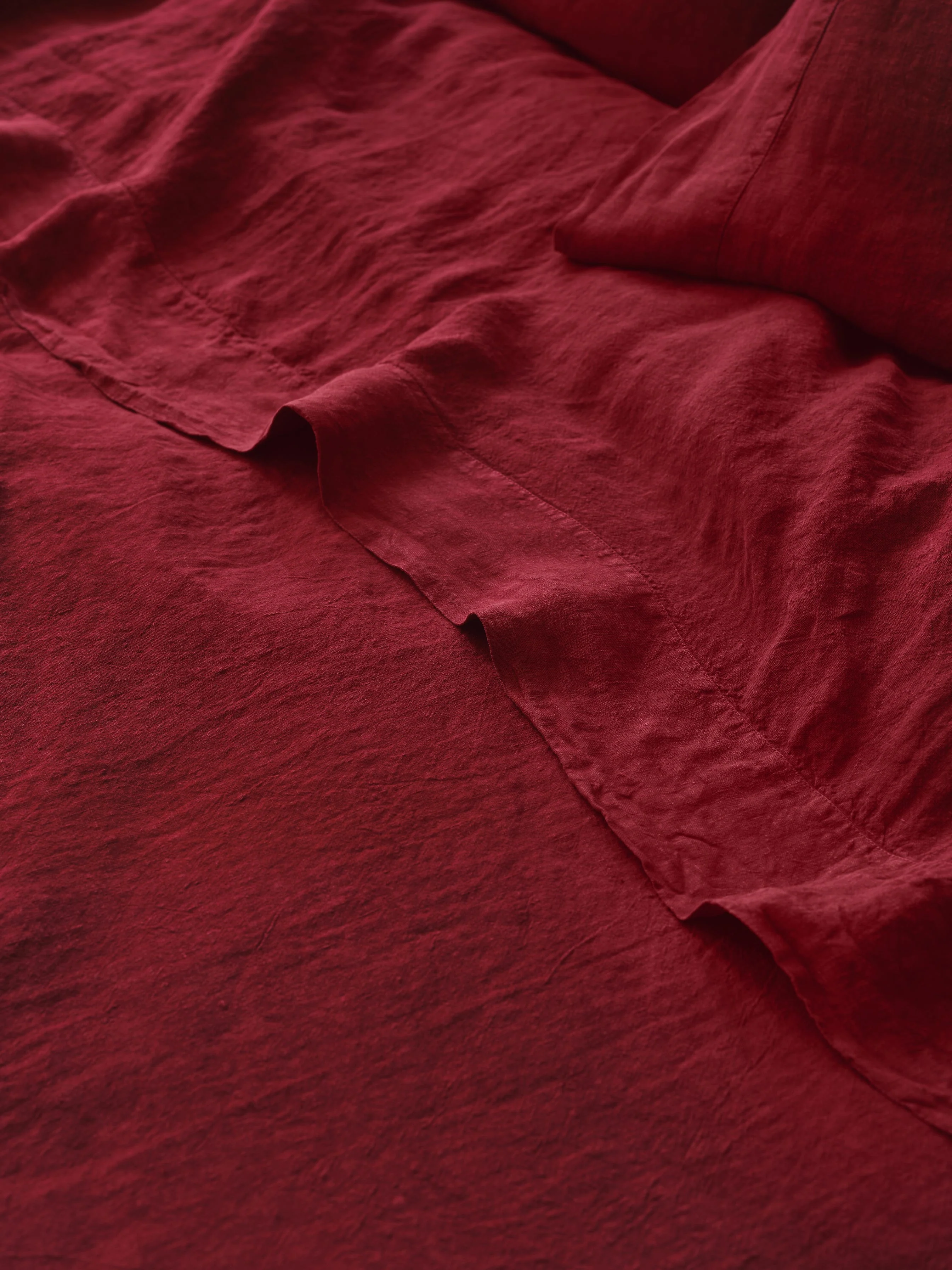 Advanced Rhubarb Linen Flat Sheet Reliable