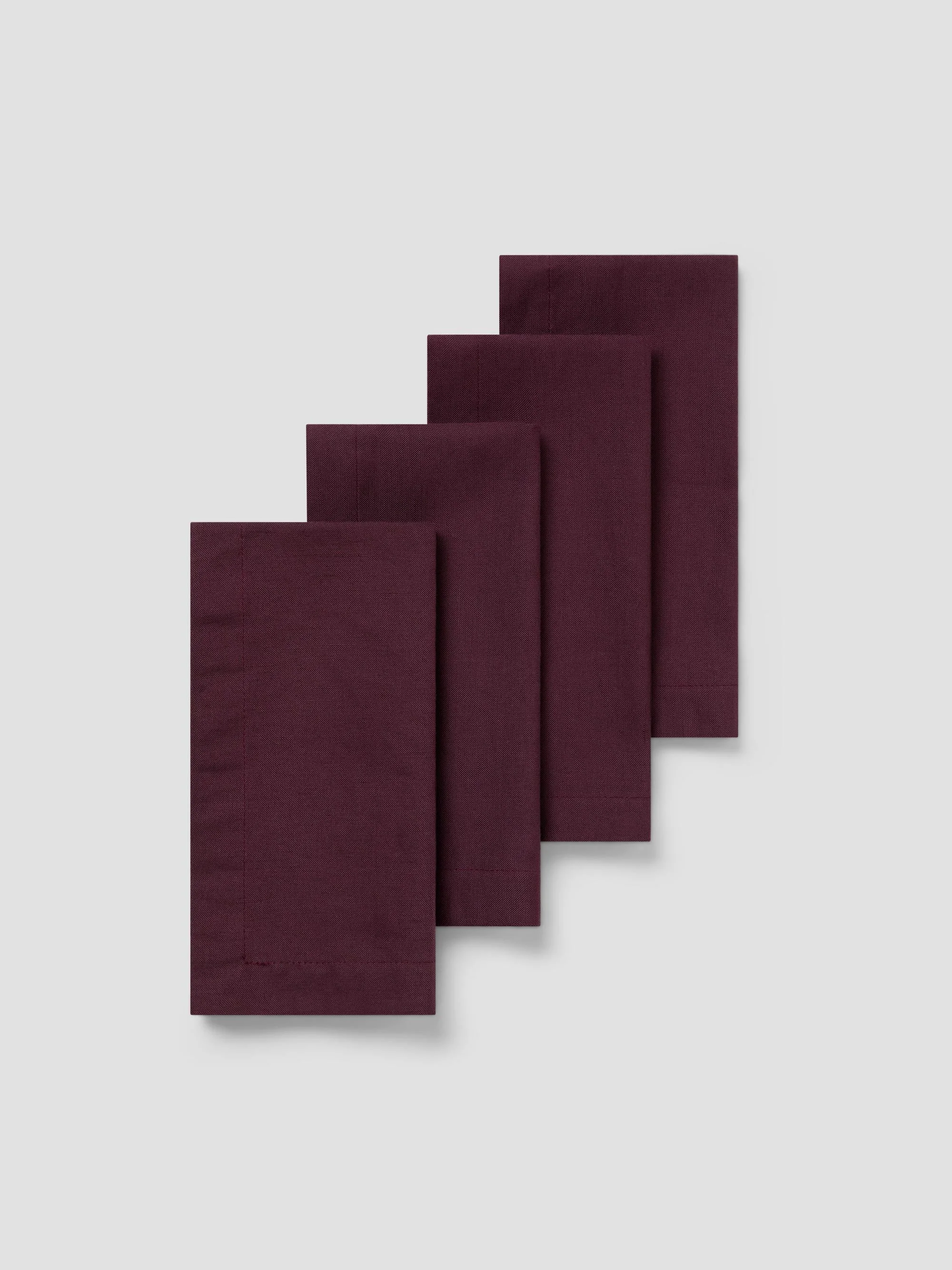 Traditional Berry Linen Blend Napkins Set of 4 Comfortable