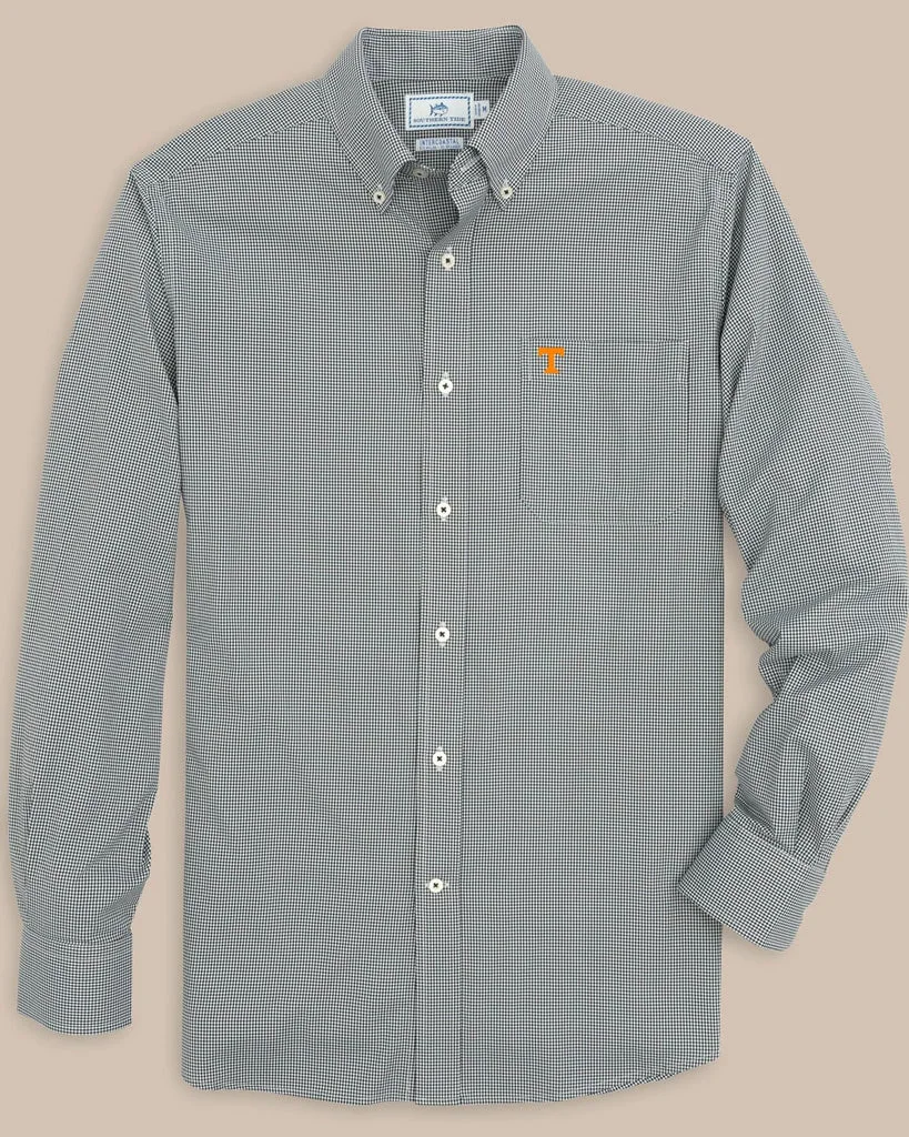 Safe Tennessee Vols Gingham Button Down Shirt Reusable