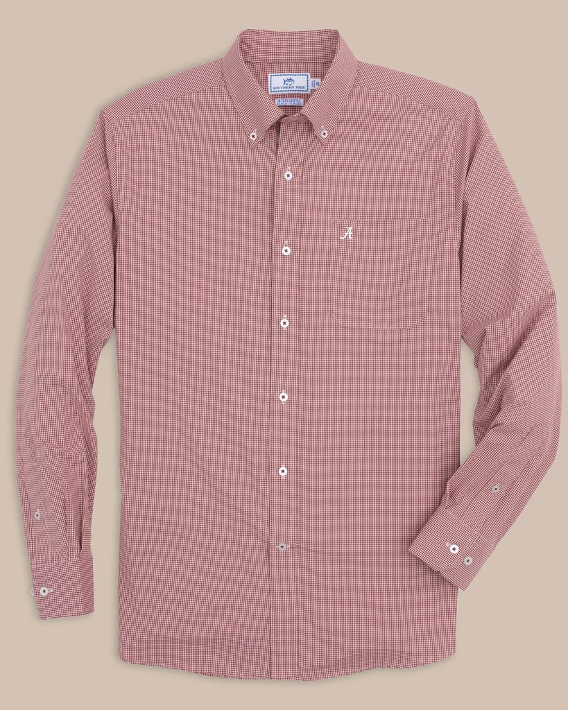 Consistent Alabama Crimson Tide Gingham Button Down Shirt Verified