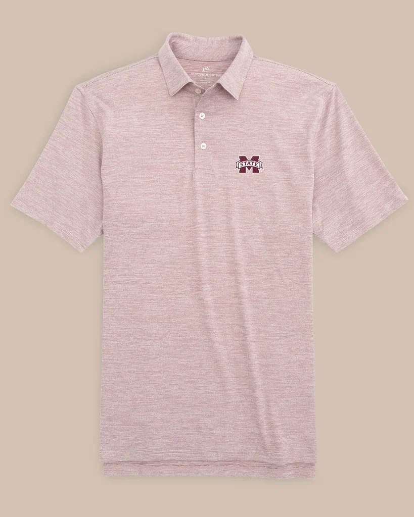 Authentic Mississippi State Bulldogs Driver Spacedye Polo Shirt Next-Generation