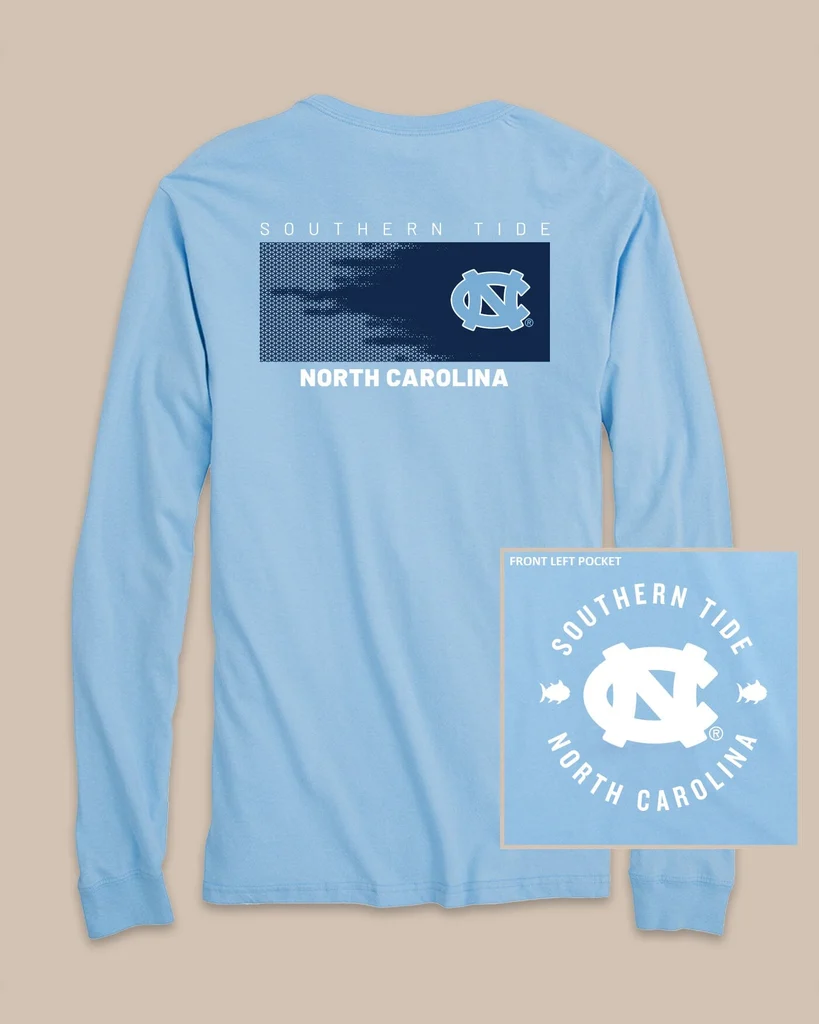 High-End UNC Tar Heels Gameday Hexagon Gradient T-Shirt Dependable