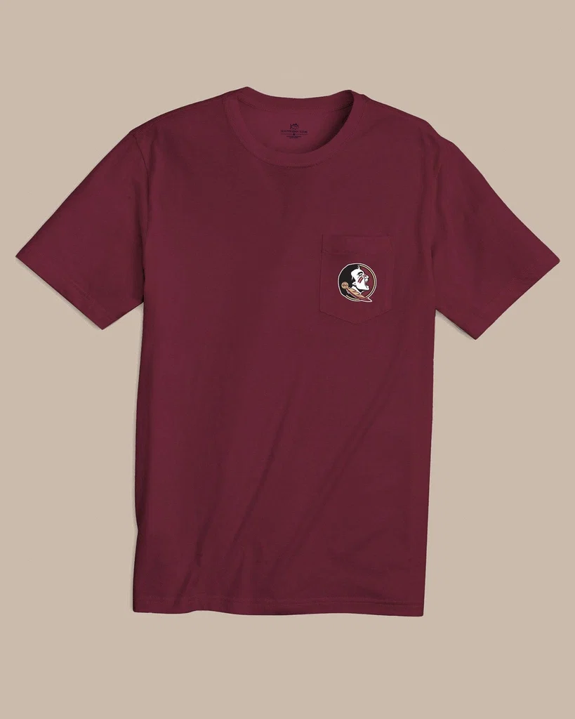 High-End FSU Seminoles Gameday Embroidered Short Sleeve T-Shirt Durable