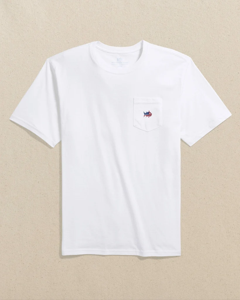 Specialty Americana Embroidered Short Sleeve T-Shirt Green
