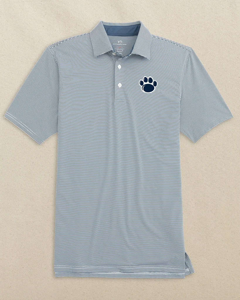 Luxury Penn State Nittany Lions brrr°®-eeze Meadowbrook Stripe Polo Organic