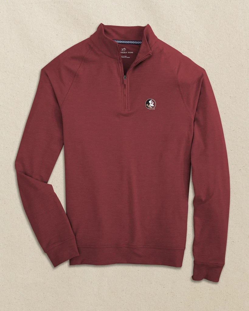 Crafted FSU Seminoles Cruiser Quarter Zip Pullover First-Class