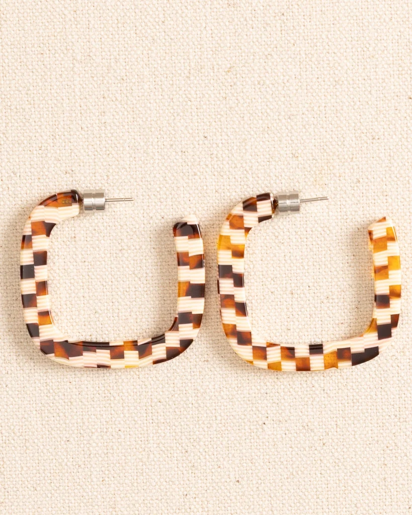 Next-Generation Midi Square Hoop Earrings Traditional