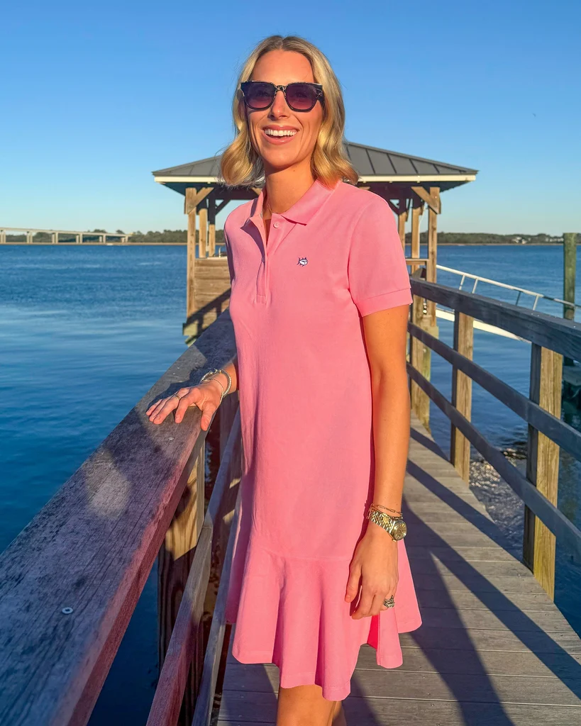 World-Class Skipjack Dropwaist Polo Dress Comfortable