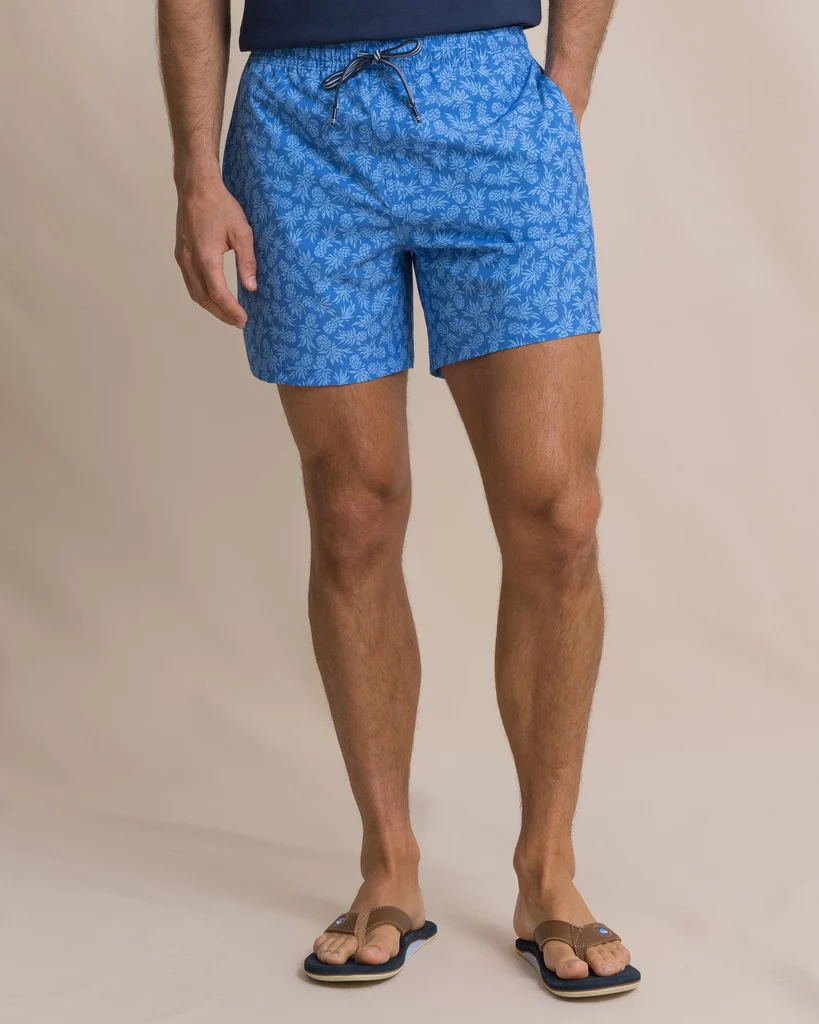 Flexible Pineapple Parade Maritime Swim Trunk Quality