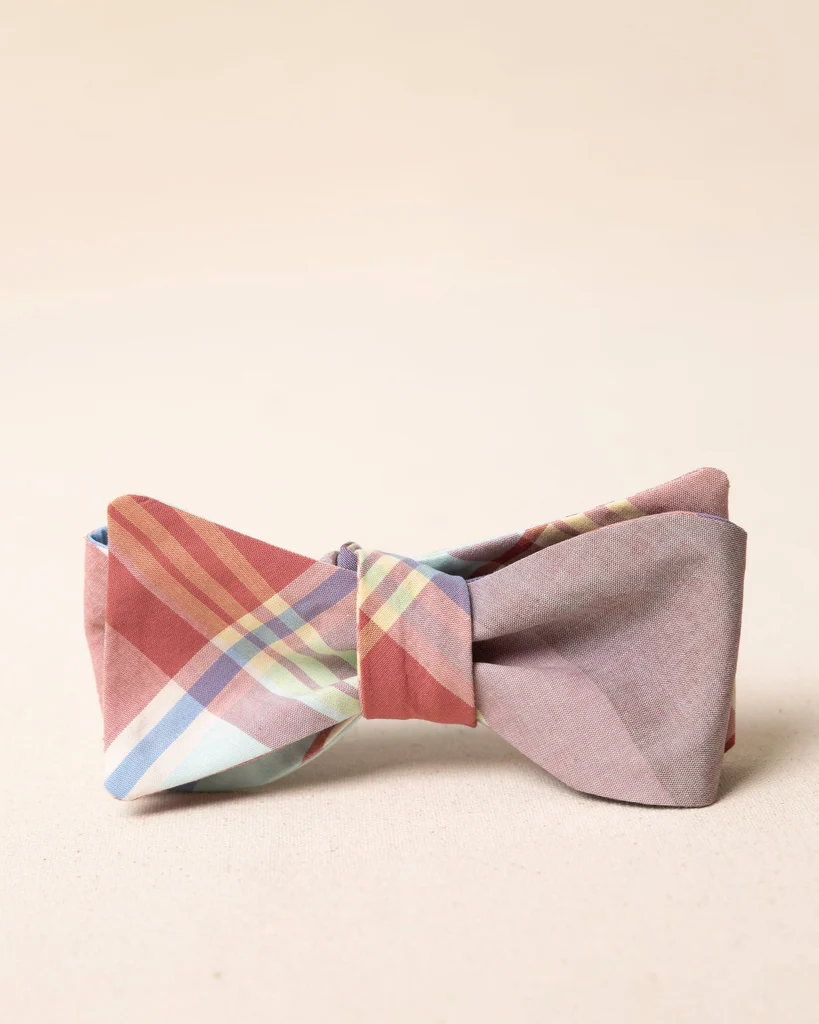 Traditional High Cotton Madras Bow Tie Recyclable