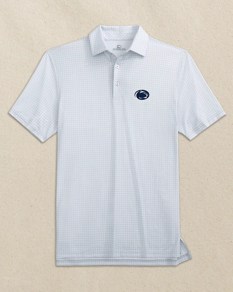 Fine Crafted Penn State Nittany Lions Driver Dunes Edge Plaid Polo Recyclable
