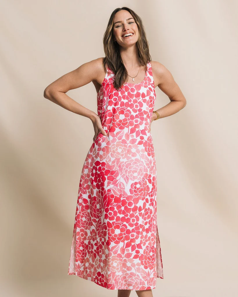 Secure Serena Printed Maxi Dress High-Grade
