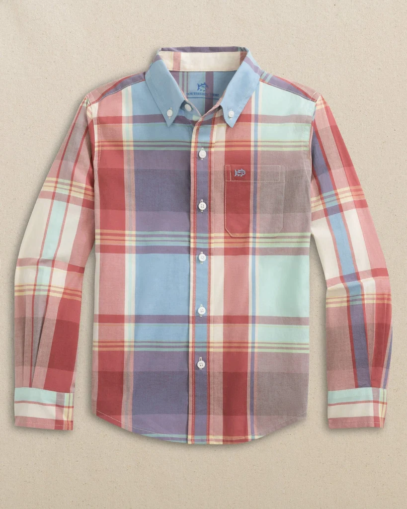 Efficient Boys Surfside Madras Sport Shirt Next-Generation