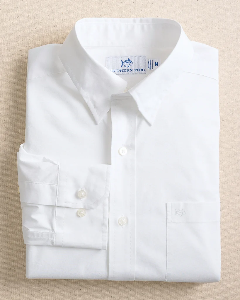 Fine Crafted Charleston Overbrook Solid Embroidered Sport Shirt Efficient