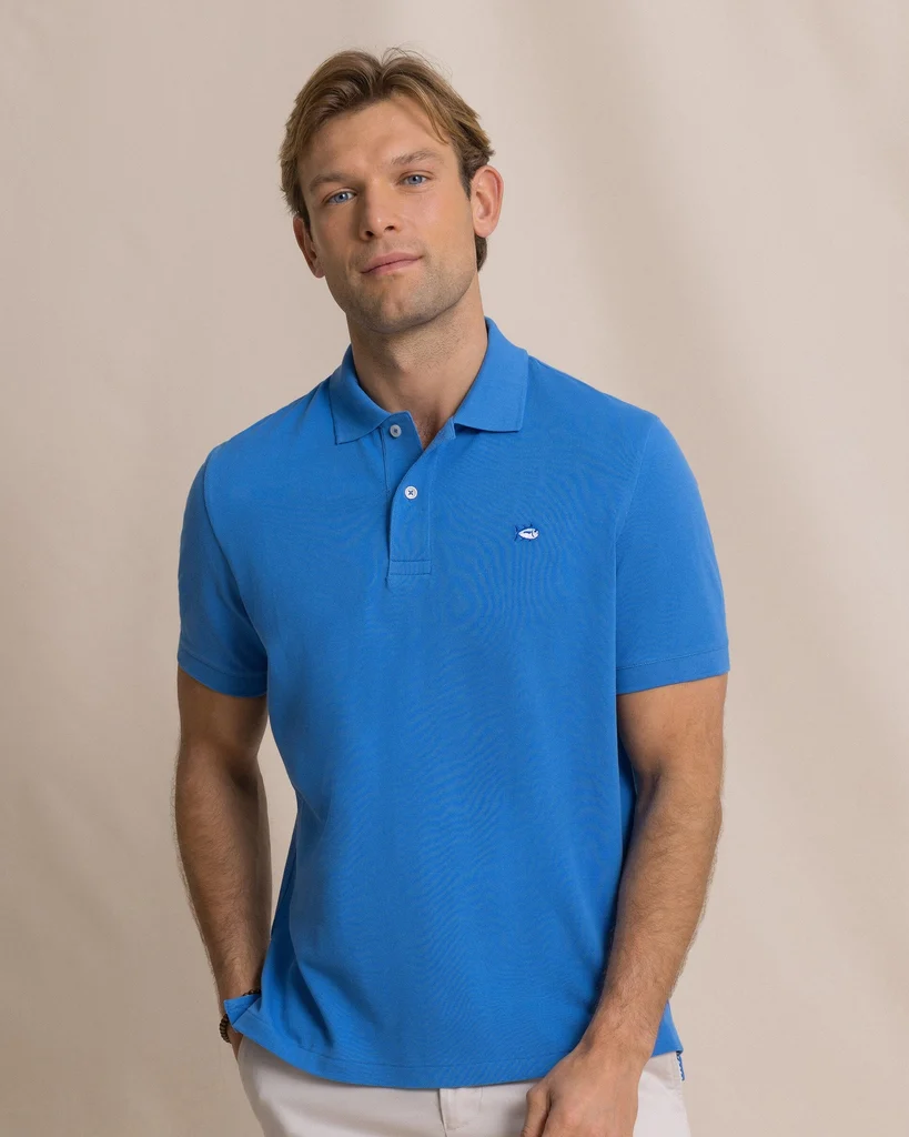Elite Skipjack Polo Shirt - Blue Stream Luxury