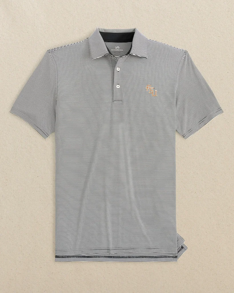Exceptional FSU Seminoles Stacked brrr°®-eeze Meadowbrook Stripe Polo Environmentally Friendly