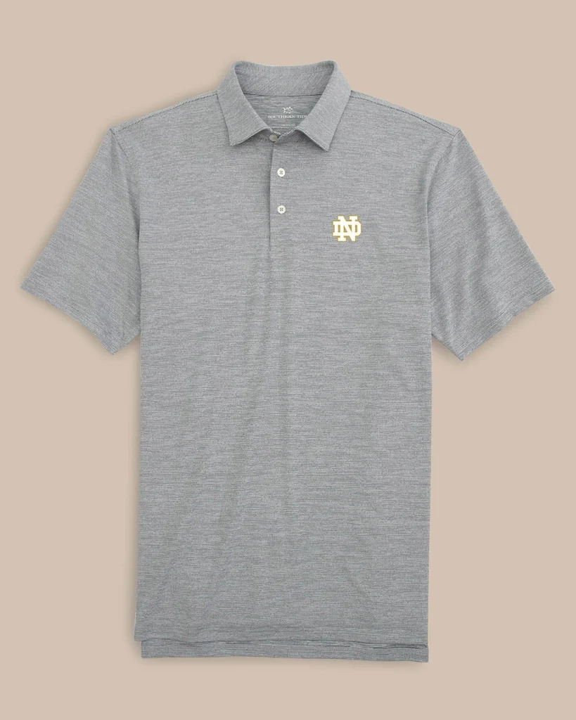 Smooth Notre Dame Fighting Irish Driver Spacedye Polo Shirt Sustainable