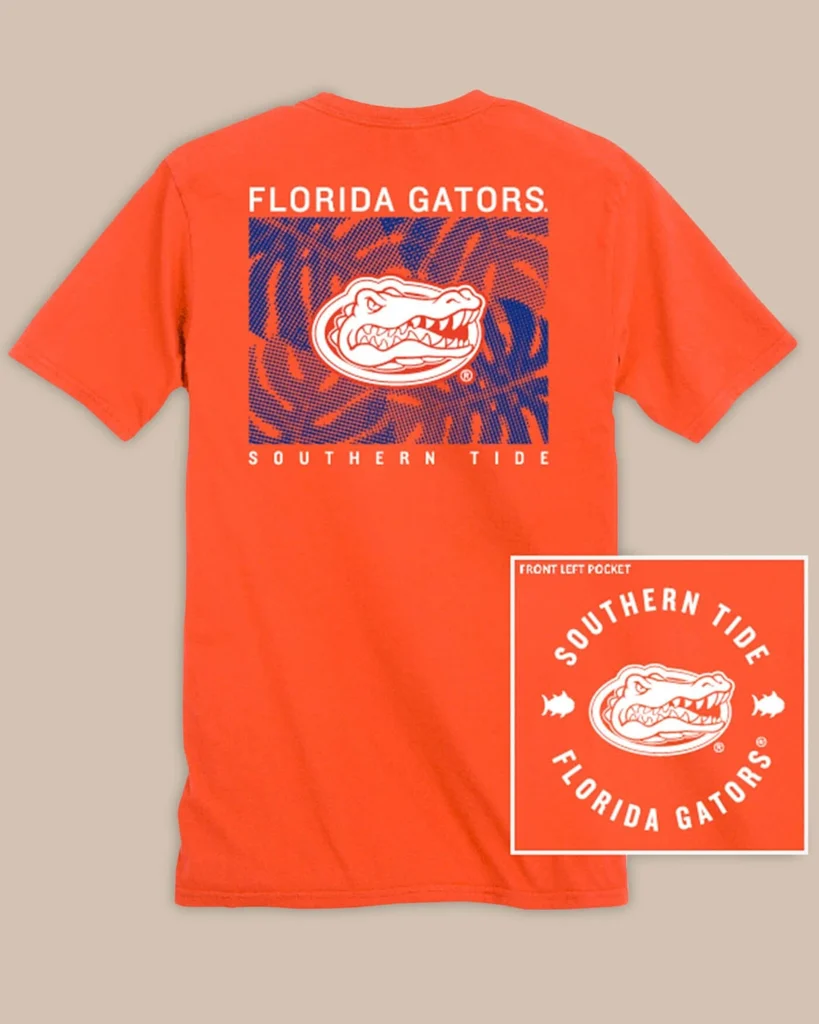 Expertly Made Florida Gators Halftone Monstera T-Shirt Reusable