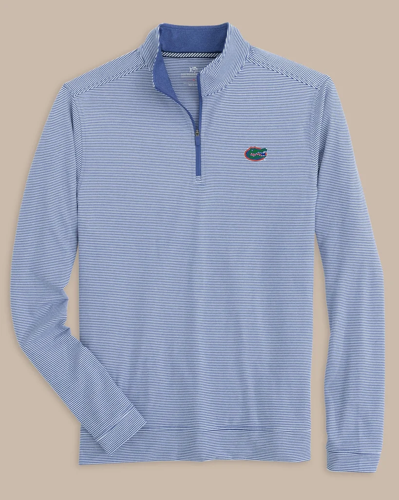 Contemporary Florida Gators Cruiser Micro-Stripe Heather Quarter Zip Functional