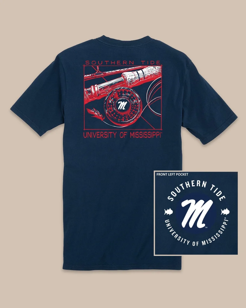Lightweight Ole Miss Rebels Gameday Fly Reel T-Shirt Efficient