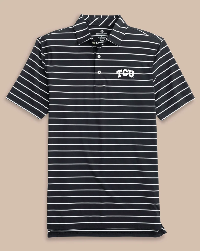 Modern TCU Horned Frogs brrr°®-eeze Desmond Stripe Polo Stylish
