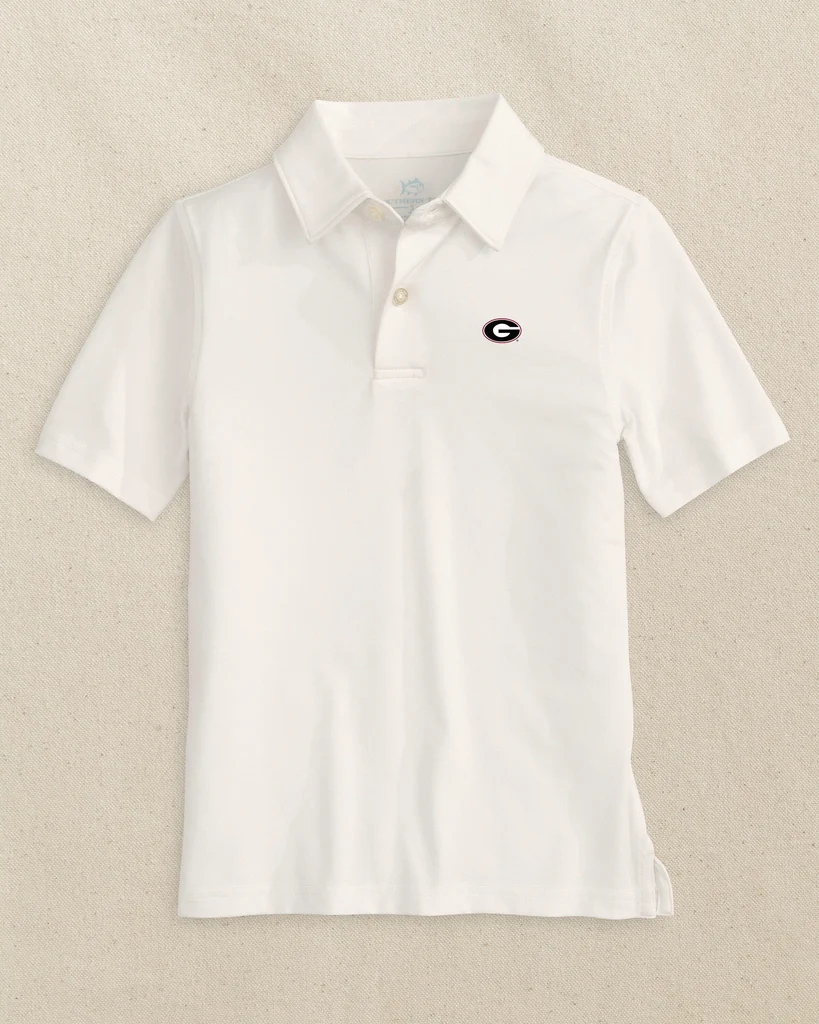 Recyclable Georgia Bulldogs Oval G Boys Driver Performance Polo Shirt User-Friendly