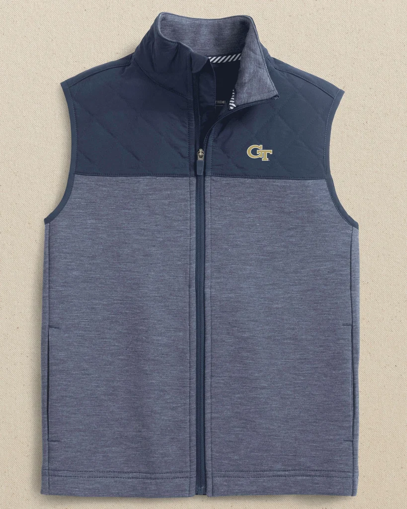 Artisan Georgia Tech Boys Waterfront Quilted Vest Original Design