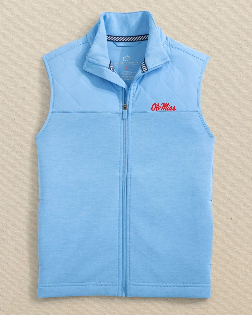 Minimalist Ole Miss Rebels Boys Waterfront Quilted Vest Smart