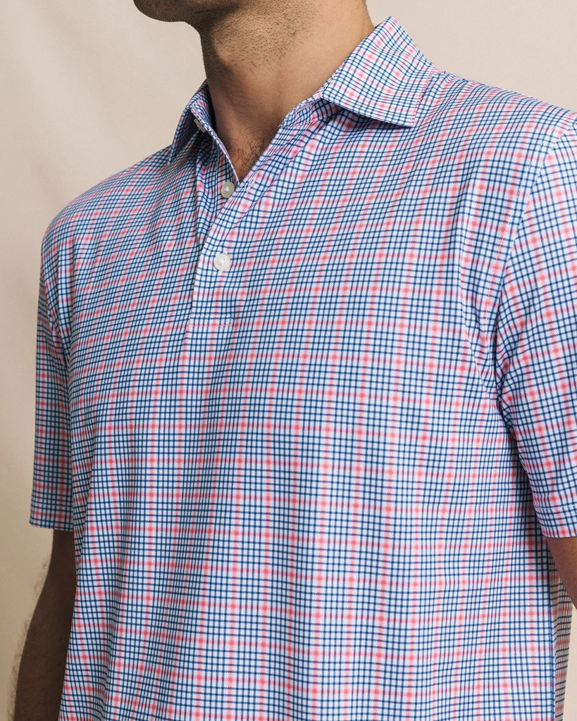 Crafted Driver Surfside Retreat Plaid Polo Fine Crafted