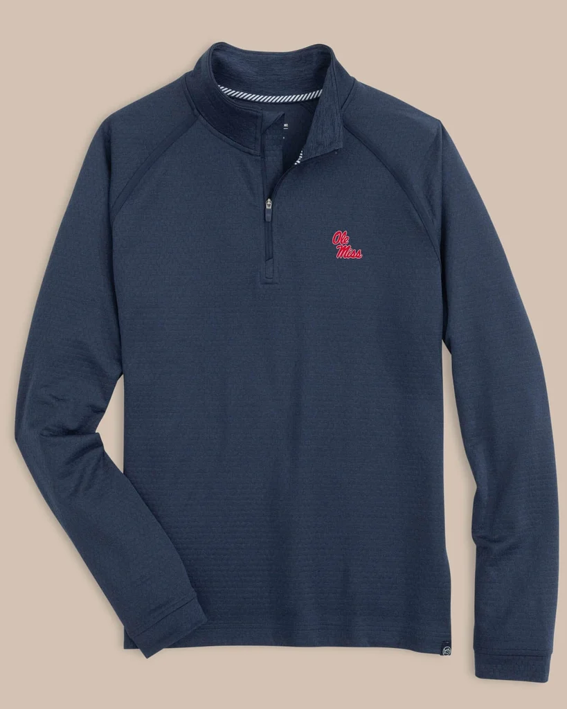 User-Friendly Ole Miss Rebels Scuttle Heather Quarter Zip Smooth