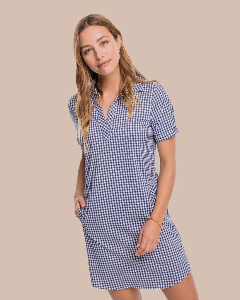 Natural Kamryn brrr°® Intercoastal Gingham Dress Prestigious