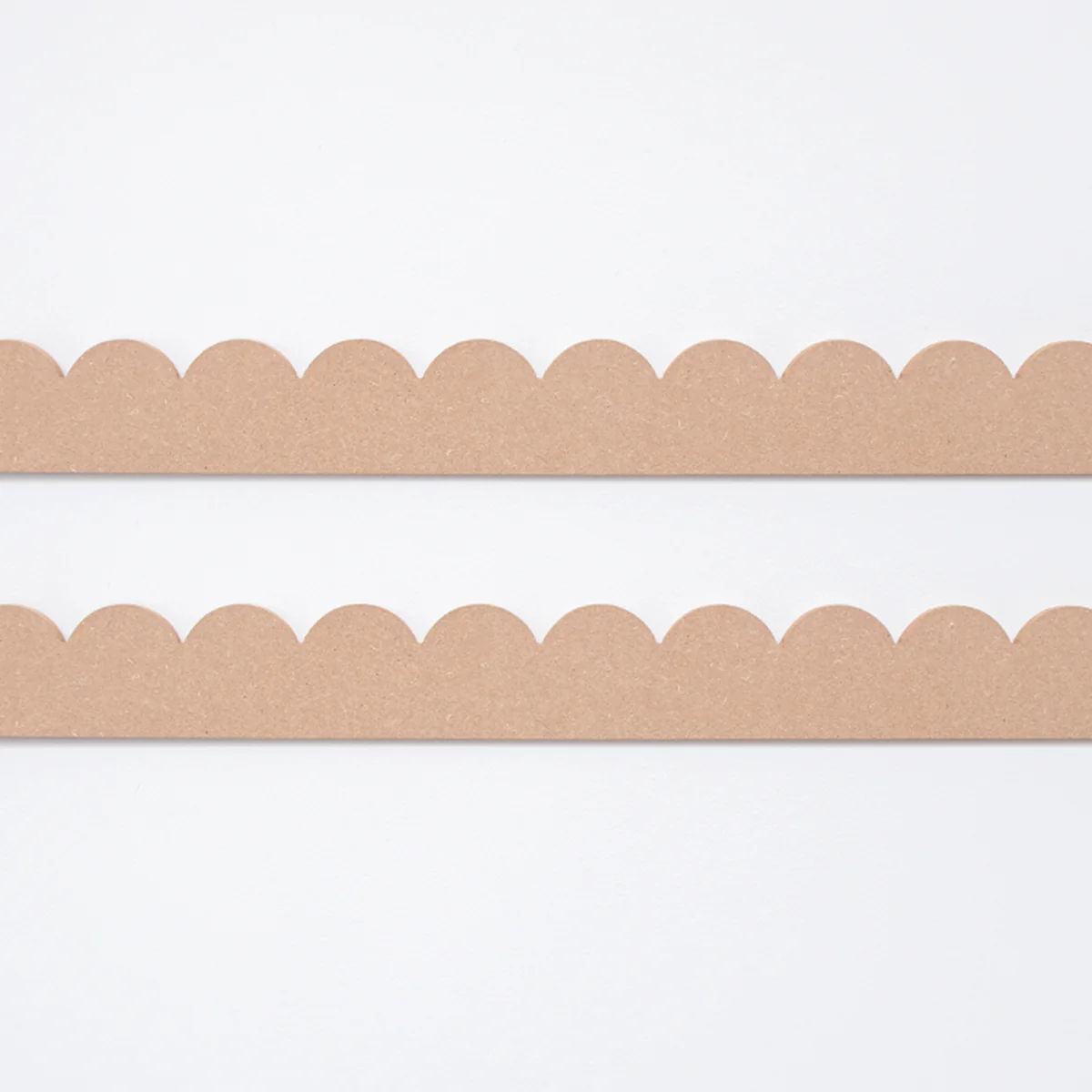 Fashionable Set of 2 Large Scallop Decorative Wall Trims - 108cm Artisan